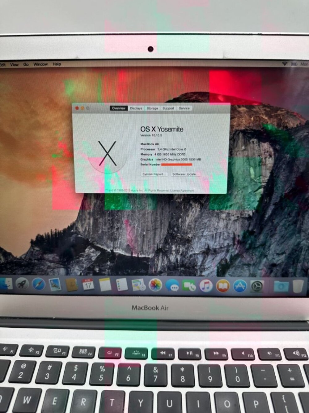 Apple MacBook Air 13" A1466 Early 2014 Intel Core i5 1.4GHz 4GB 128GB SSD - Picture 3 of 16